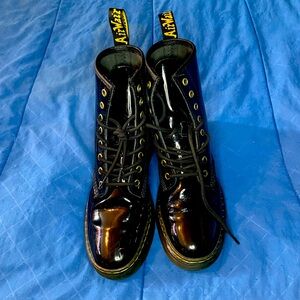 Dr. Marten Zavala black unisex leather combat boots 9M/10L